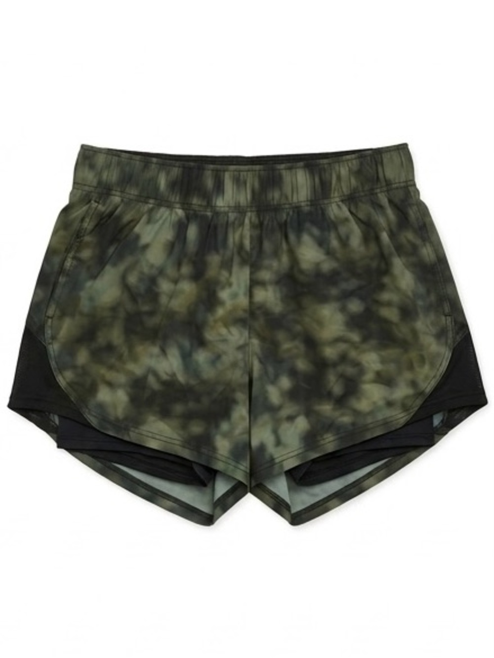 Athletic Works Black and Olive Green Workout Skirt